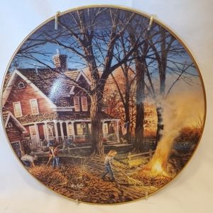 Terry Redlin Vtg 1994 Autumn Evening Plate No 1752-A Heartland Collection